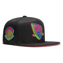 Brand New Mitchell &amp; Ness Brooklyn Nets 35 Years Patch Color Bomb 7 3/8 - £33.62 GBP