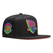 Brand New Mitchell &amp; Ness Brooklyn Nets 35 Years Patch Color Bomb 7 3/8 - £32.53 GBP