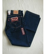 NWT Levi's 505 Jeans Straight Leg Regular Fit Size 38 x 34 Dark Blue Red Tag - $31.99
