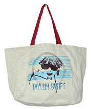 Taylor Swift Swifties Tote Bag Aussino Solid Double Handles Cotton Canva... - $26.90