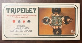 Vintage Tripoley Game 1969 Deluxe Layout Crown Edition No. 225 Cadaco Gr... - $24.21