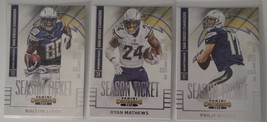 2014 Panini Contenders San Diego Chargers Team Set of 3 Football Cards - £1.58 GBP
