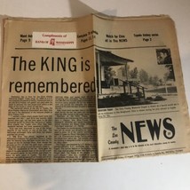 Elvis Presley Newspaper Tupelo August 17, 1979 Vintage The King Remembered - £18.12 GBP