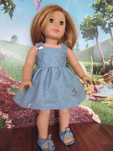 homemade 18&quot; doll american girl/madame alexander  sundress doll clothes - £11.65 GBP