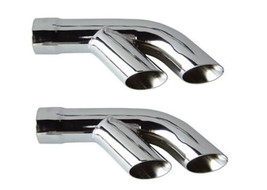 70-81 Firebird Trans Am Side Splitter Exhaust Tips Tail Pipes 2.5&quot; Stainless  - £95.76 GBP