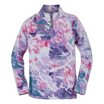 Spyder Girl&#39;s Reflect Downhill Dots Zip T-Neck Midlayer Shirt Size 5 (Girls) NWT - £23.20 GBP
