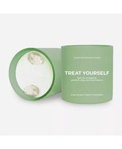 Jill &amp; Ally Treat Yourself Manifestation 14 oz Candle w/ Quartz Crystal - $24.99