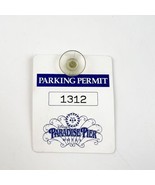 Vtg Disney’s Paradise Pier Hotel Employee Parking Permit #1312 Suction P... - $24.99