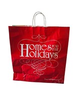 Vintage Department 56 Homes For The Holidays Red Shopping Bag - $14.99