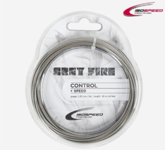 ISOSPEED Grey Fire 1.25/1.30mm 12m Tennis String Racquet Racket String G... - $26.91