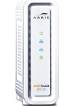 ARRIS SURFboard SB6190 DOCSIS 3.0 32 x 8 Gigabit Cable Modem White - £11.42 GBP