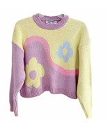 Zara Pastel Floral Jacquard Sweater Bloggers Fav Medium NWT - £44.32 GBP