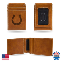 Rico Industries Laser Engraved Front Pocket Wallet Indianapolis Colts Brown - $42.27