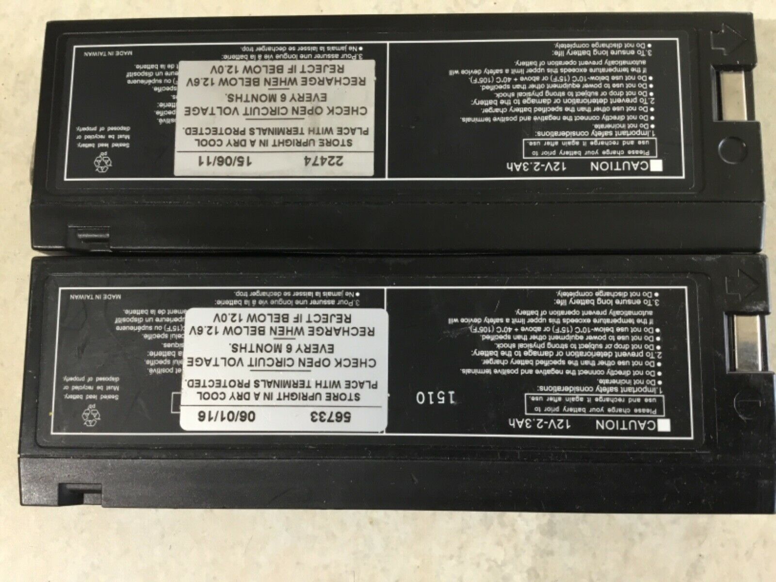 euroenergy 04231 Sealed Lead Acid Rechargeable Medical Battery 12V 2.3Ah... - $51.87