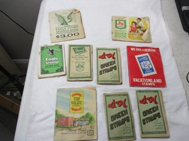 Vintage S &amp; H Green Eagle Top Value vacation land stamp books - £15.57 GBP