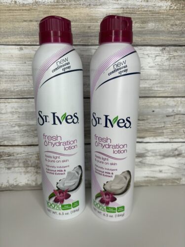 St. Ives Fresh Hydration Spray Lotion COCONUT & ORCHID 6.5 oz - HTF - LOT OF 2 - $39.59