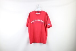 Vtg 90s Polo Sport Ralph Lauren Mens XL Thrashed Block Letter Spell Out T-Shirt - £35.00 GBP