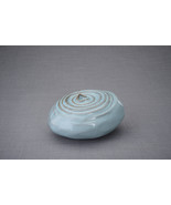 Handmade Cremation Urn for Ashes &quot;Resonance&quot; - Large | Oily Green Melang... - $553.48 CAD+