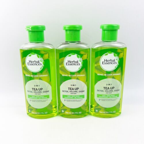 THREE Herbal  Essences Shampooing Gel 3 In 1 Tea Up Detox Volume Shine 11.7 oz - $34.99