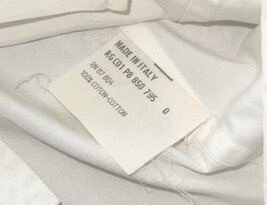 Yves Saint Laurent Rive Gauche White Button Shirt Women 34 Made in Italy Cotton image 8