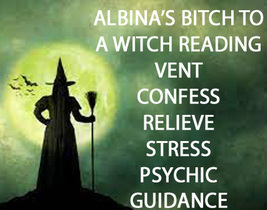  PSYCHIC READING BITCH TO A WITCH VENT, CONFESS RELIEVE STRESS 99 yr Cas... - £45.90 GBP