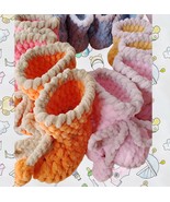 Crochet Baby Slippers - Handmade, Newborn booties, Knitted slippers - £10.03 GBP