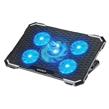 Upgrade Laptop Cooling Pad,Gaming Laptop Cooler With 5 Quiet Fans,2 Usb ... - £27.09 GBP