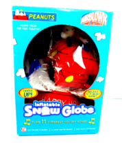 Gemmy Peanuts Snoopy Inflatable Snow Globe - $74.25