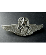 US AIR FORCE ENLISTED MASTER AIRCREW WINGS LAPEL JACKET PIN BADGE 3 INCHES - £5.48 GBP