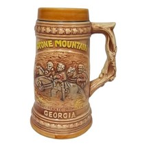 Vintage Stone Mountain Georgia 7&quot; Stein Collectible Landmark Barware Beer Mug - £14.06 GBP