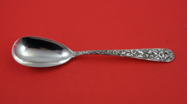 Repousse By Kirk Sterling Silver Berry Spoon Ovoid w/ 925/1000 mark 9 1/4&quot; - £147.62 GBP