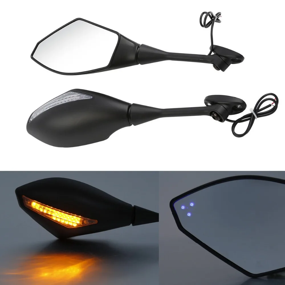 Motorcycle Rearview Mirror LED Turn Signals For Honda CBR600RR CBR1000RR CBR250R - £42.52 GBP