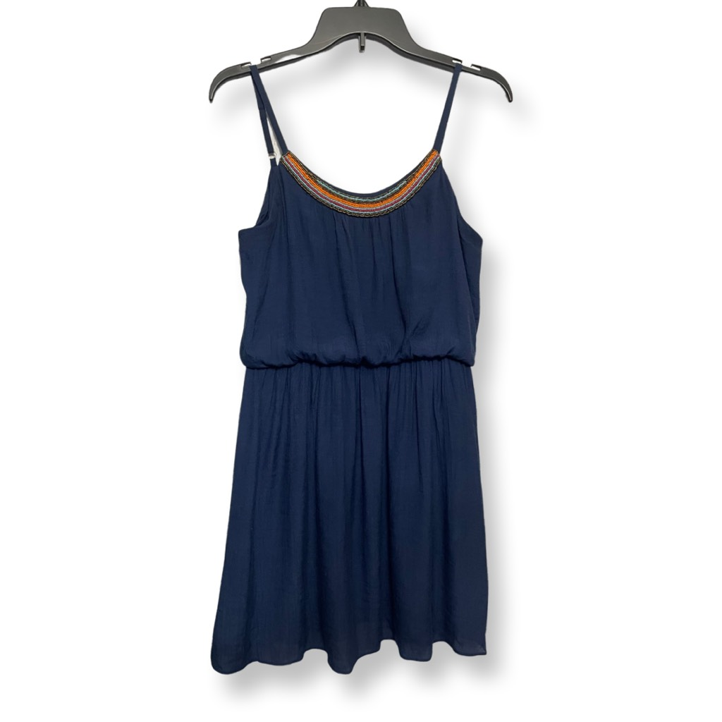 Primary image for Iz Byer Womens Fit & Flare Dress Blue Mini Scoop Neck Spaghetti Strap M