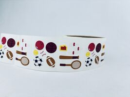 Vintage 1983 Sports Mrs. Grossman's Stickers Roll Scrapbooking Football ... - $44.88