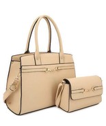 2-in-1 Matching Handle Satchel &amp; Crossbody Bag - Stylish &amp; Versatile Design - £29.39 GBP