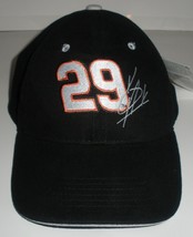 New! Nascar #29 Kevin Harvick &quot;On The Fast Track&quot; Black Baseball Hat - £14.61 GBP