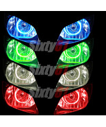 Yamaha YZF R6 1998-2002 CCFL Headlight Halo Angel Eyes Demon light rings - $98.29 CAD