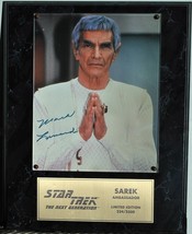 Mark Lenard Signed Photo Plaque - Star Trek The Next Generation 12&quot;x 15&quot; w/COA - £366.90 GBP