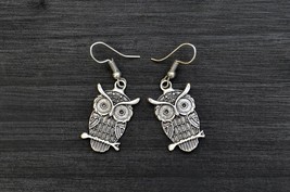 Small Owl Earrings, Lovely Earrings for Woman, Animal Jewellery - £11.19 GBP