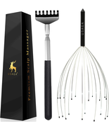 20 Fingers Head Massager Scalp Massager Head Scratcher Extendable Back S... - $19.68 CAD