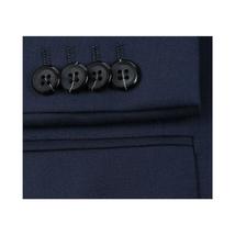 Men Renoir Suit Super 140s Soft Wool 2Button Side Vent Classic Fit 508-19 Navy image 5
