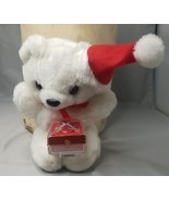 Christmas Bear With Austrian Crystal Cross Earrings Surgical Steel Posts - £11.25 GBP