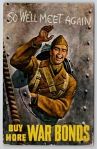 WW2 American War Propaganda So We&#39;ll Meet Again Camp Beale 1943 Postcard... - £7.86 GBP