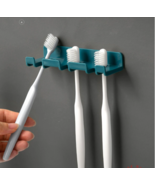 White Wall Mounted Toothbrush Holder Multi-function Organizer - $4.95