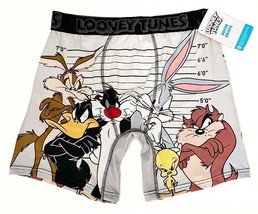 Looney Tunes Bugs Bunny Taz Daffy Duck Marvin Martian Tweety Men&#39;s Boxers NEW - £14.42 GBP