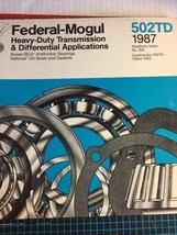 1987 FEDERAL-MOGUL TRANSMISSION DIFFERENTAL PARTS CATALOG - $23.93