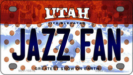 Jazz Fan Utah Novelty Mini Metal License Plate Tag - $14.95