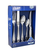 Oster 20 Piece Stainless Steel Flatware and Steak Knife Set - $1,881.64 MXN