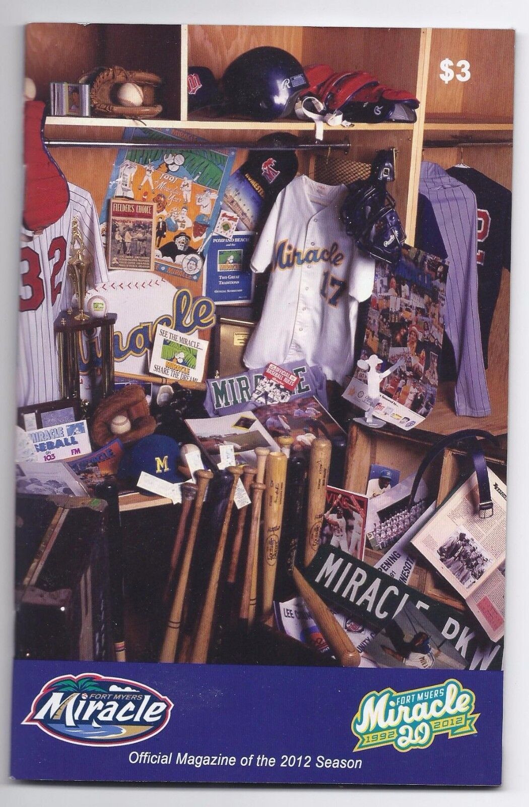2012 Fort Myers Miracle Minor League Program - $10.08
