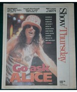 ALICE COOPER SHOW NEWSPAPER SUPPLEMENT VINTAGE 1996 - $34.17 CAD